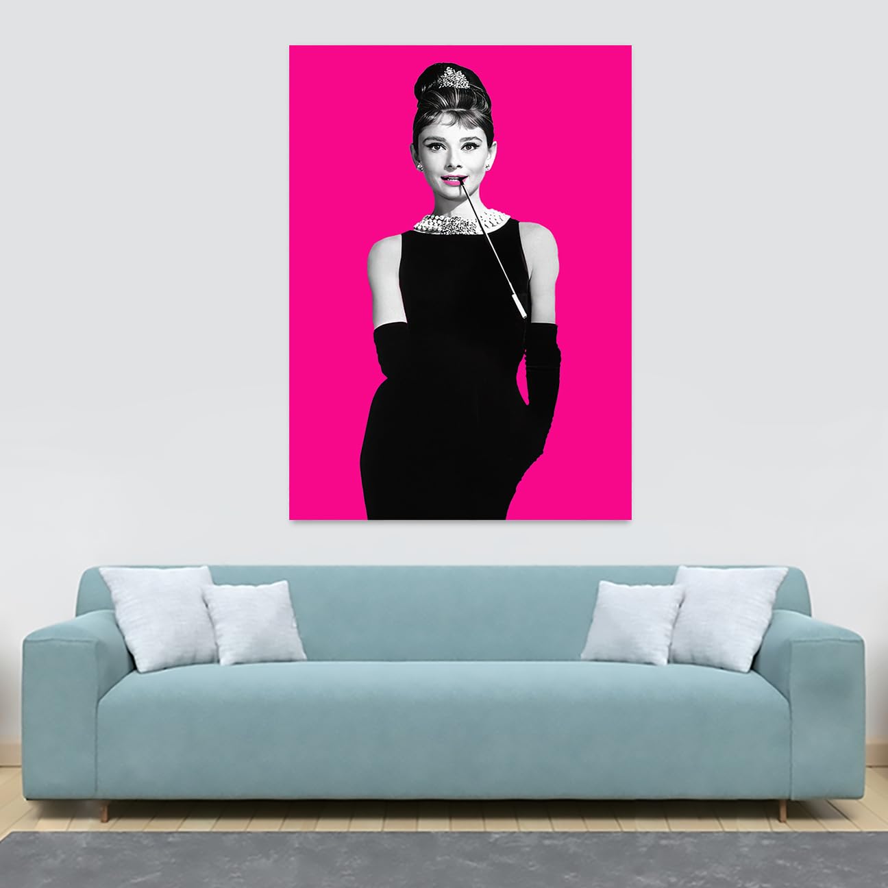 Amazon.com: Audrey Hepburn Pop Art Pink - Breakfast at Tiffany's